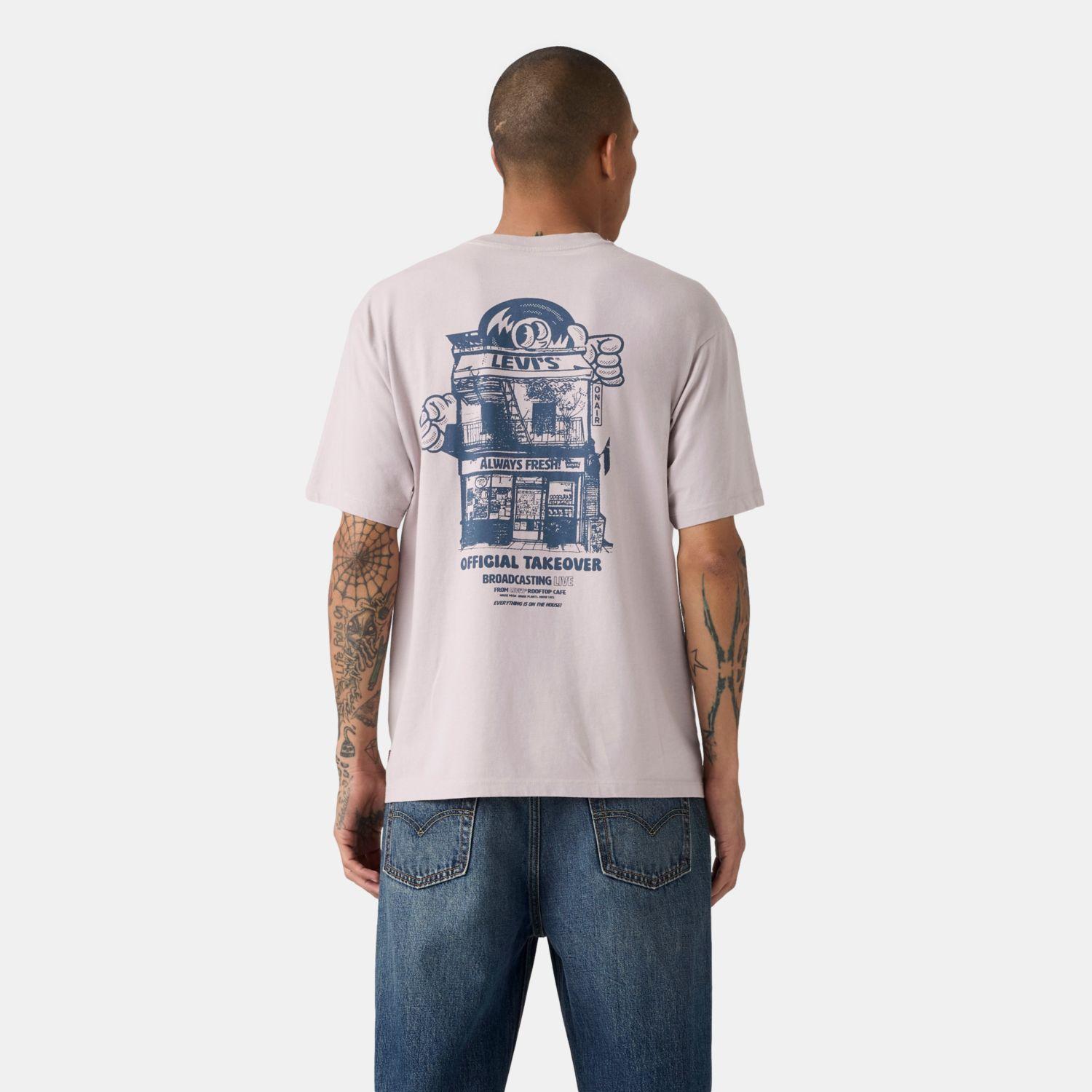 Polera Hombre Vintage Fit Graphic Tee Gris Levis 87373-0456-1