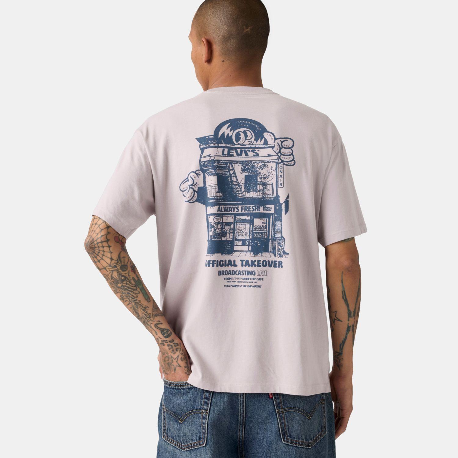 Polera Hombre Vintage Fit Graphic Tee Gris Levis 87373-0456-2