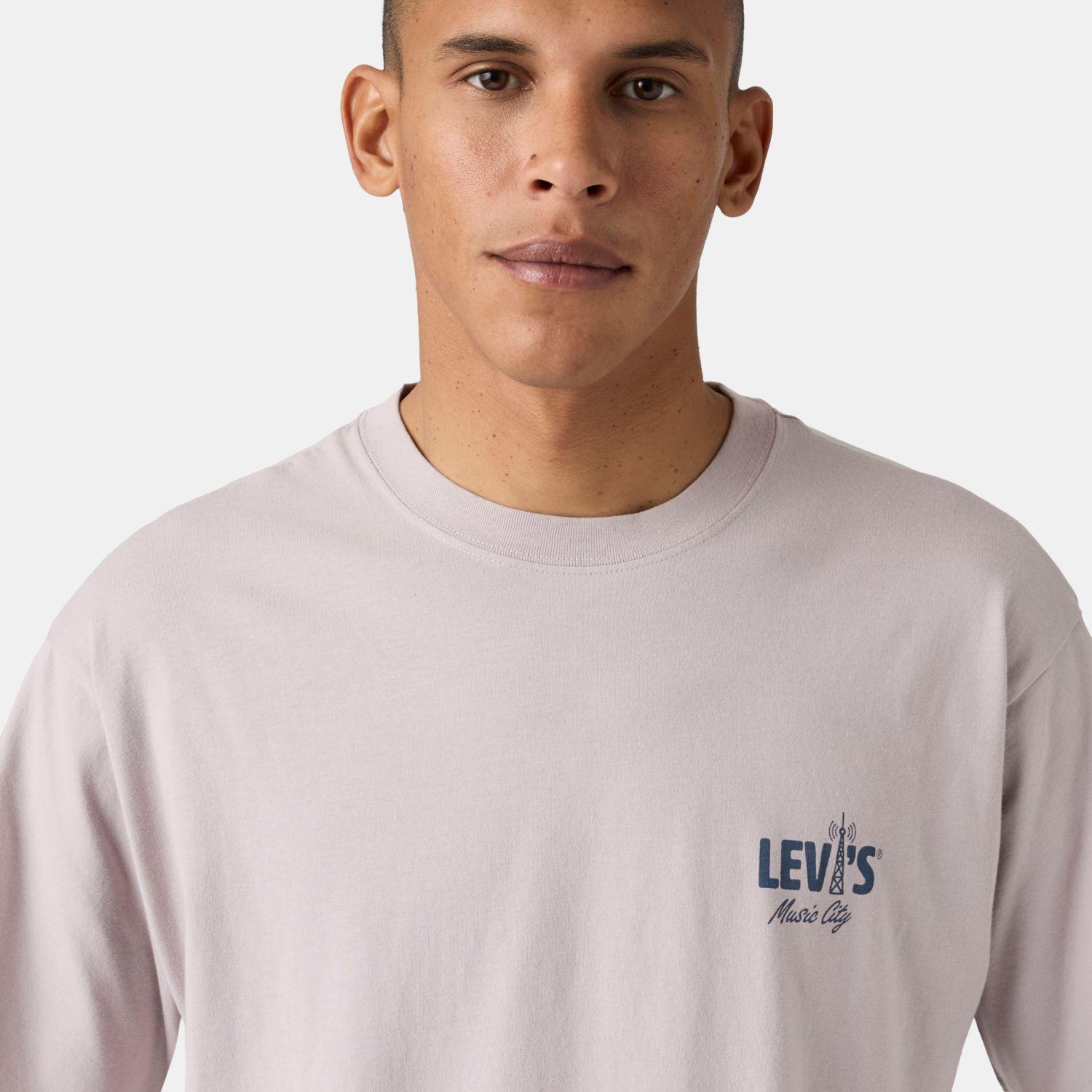 Polera Hombre Vintage Fit Graphic Tee Gris Levis 87373-0456-3