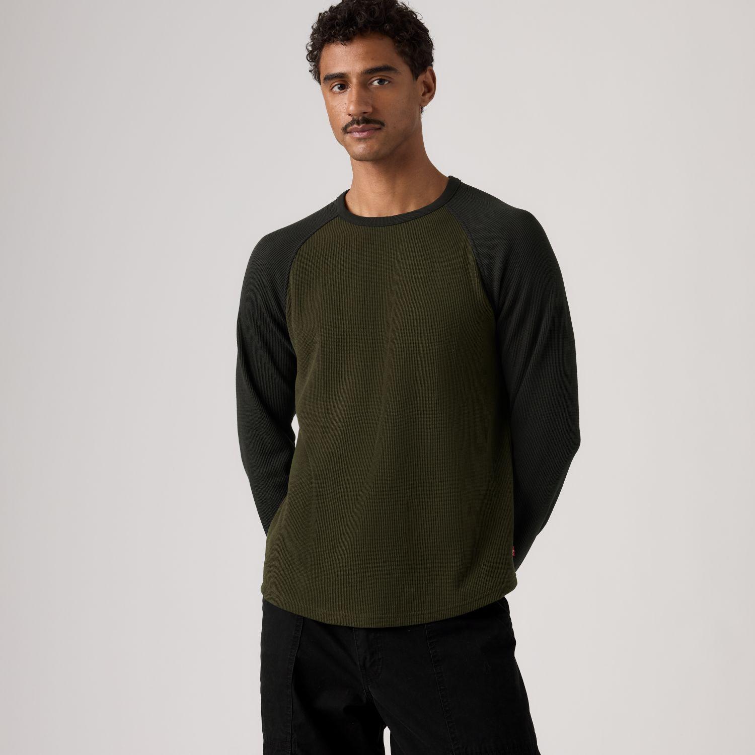 Polera Hombre Thermal Raglan Crew Ls Multicolor Levis A0645-0049-2