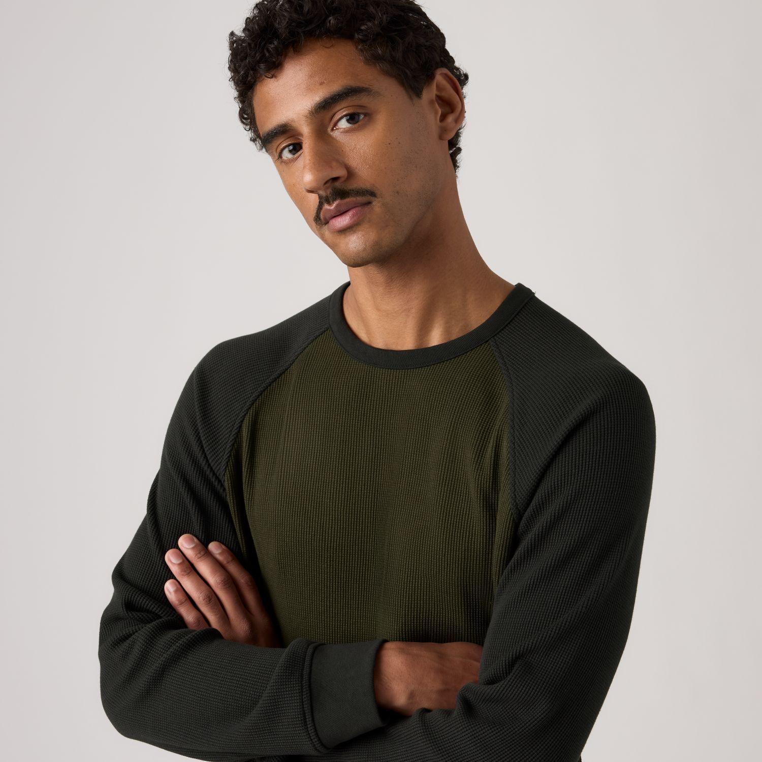 Polera Hombre Thermal Raglan Crew Ls Multicolor Levis A0645-0049-3