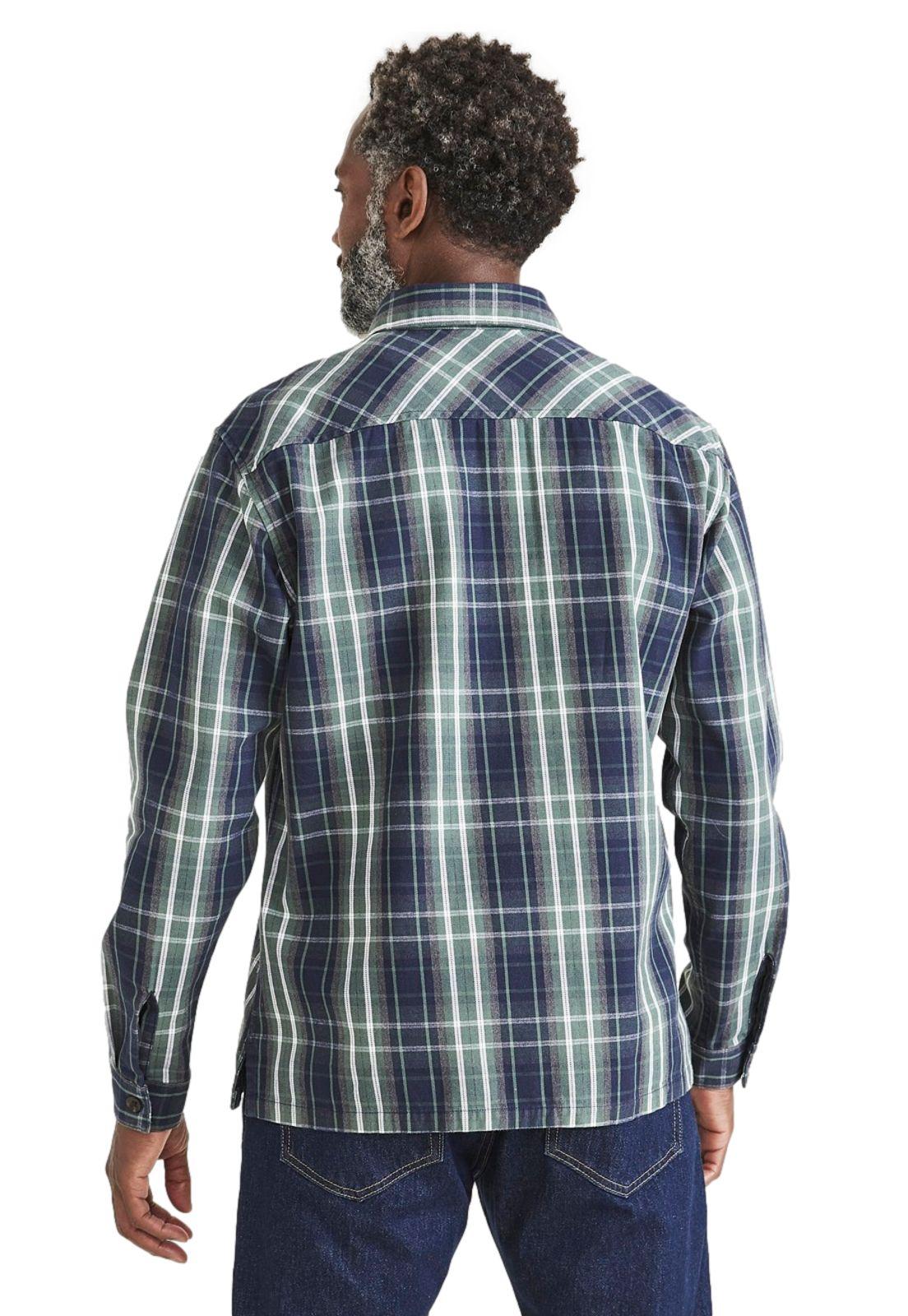 Camisa Hombre Worker Woven Relaxed Fit Verde-2