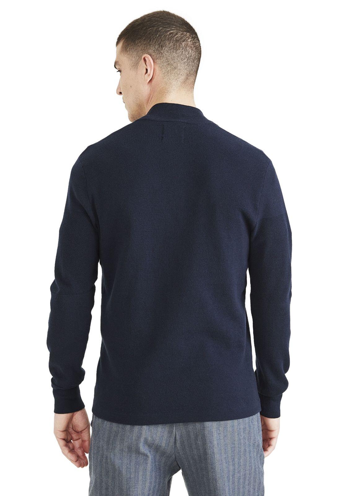 Sweater Hombre Quarter-Zip Regular Fit Azul-2