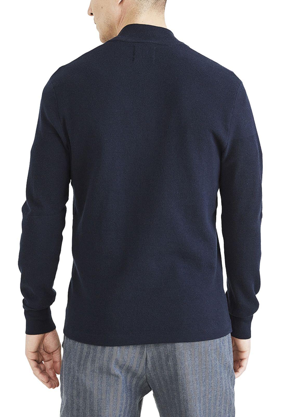 Sweater Hombre Quarter-Zip Regular Fit Azul-3