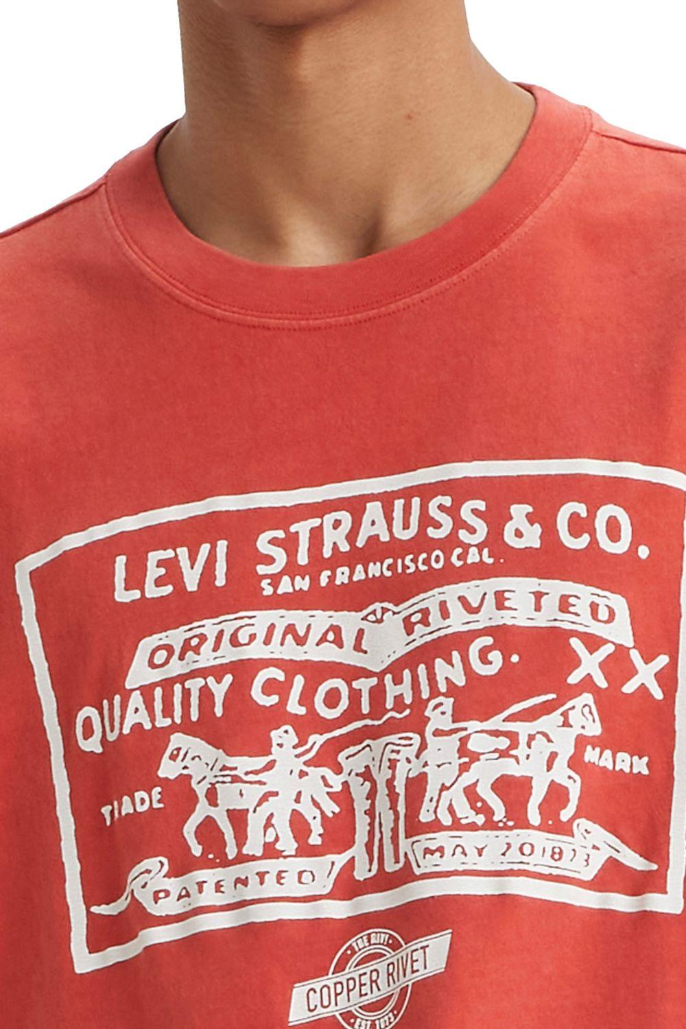 Polera Hombre Vintage Fit Graphic Tee Rojo Levis 87373-0210-2
