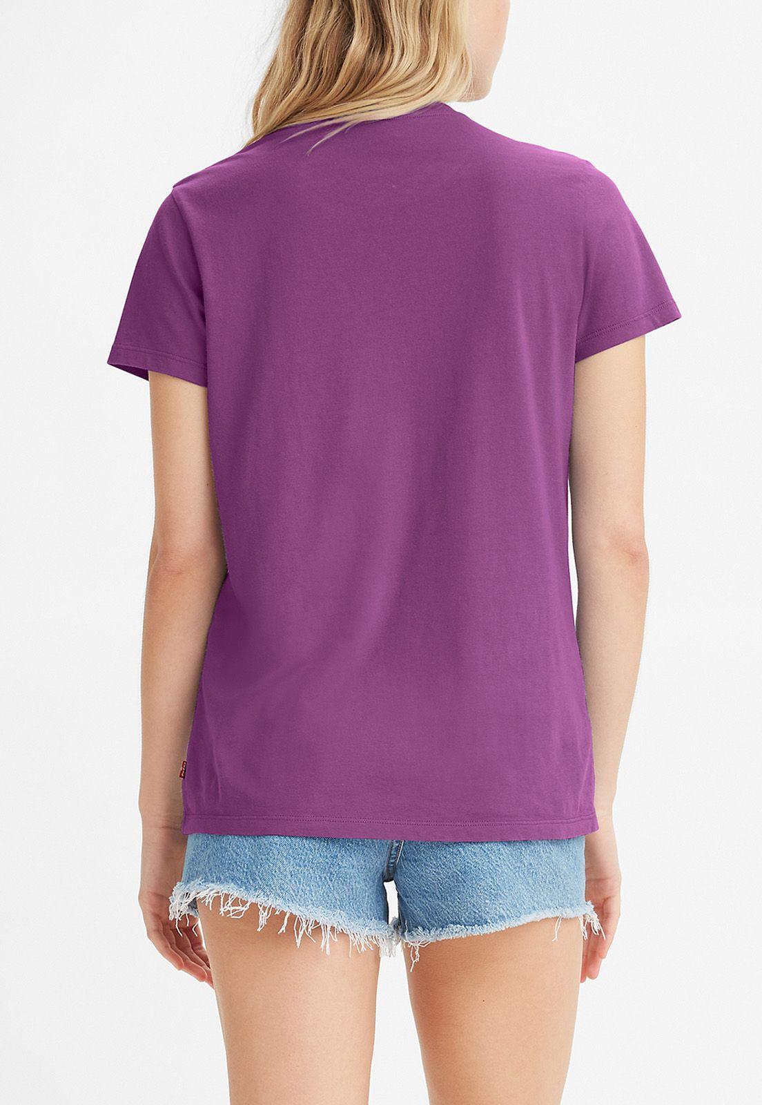 Polera Mujer Lisa con Logo Mod Vintage Morada Levis 17369-1828-1