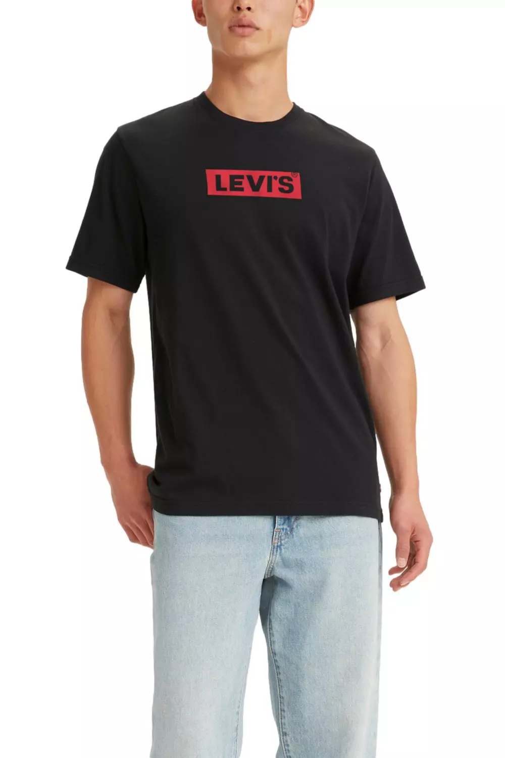 Polera Hombre Relaxed Fit Logo Negra Levis 16143-0198-1