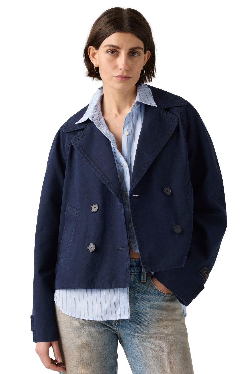 Chaqueta Mujer Bree Crop Swing Trench Azul Levis 005AO-0003-2