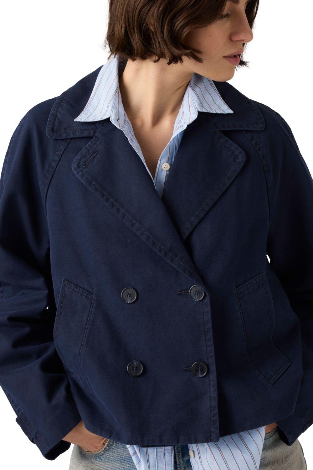 Chaqueta Mujer Bree Crop Swing Trench Azul Levis 005AO-0003-3