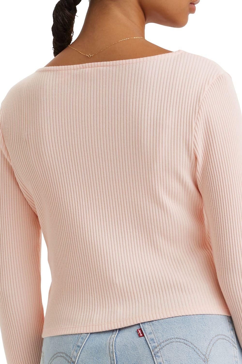 Polera Mujer Mónica Botones LS Rosado Levis A7194-0003-3