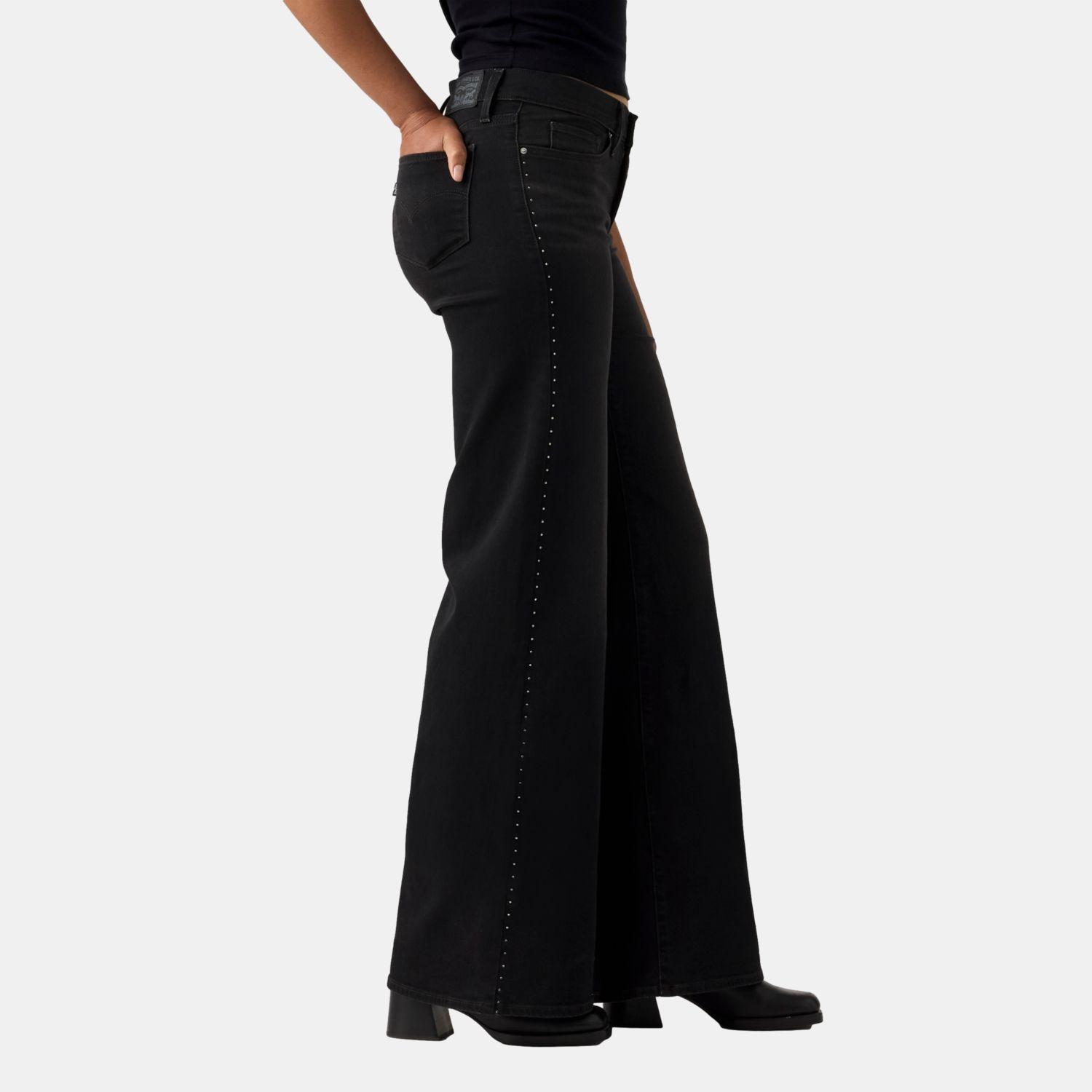 Jeans Mujer 318 Shaping Wide Leg Negro Levis 001PZ-0039-2