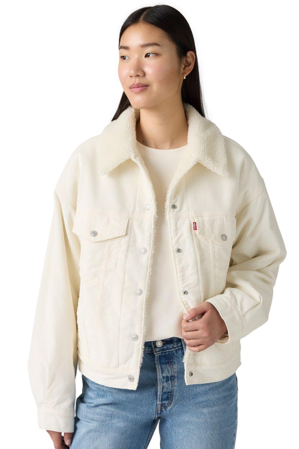 Chaqueta Mujer 90s Sherpa Trucker Beige Levis A4435-0067-2
