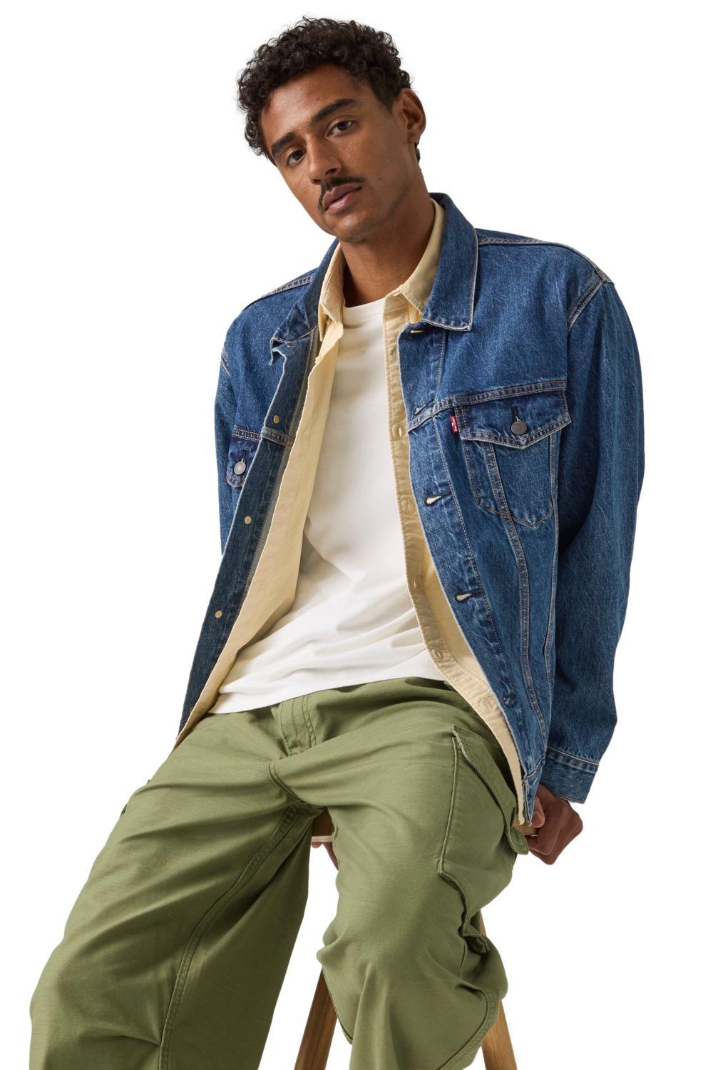 Chaqueta Hombre Relaxed Fit Trucker Azul Levis A5782-0104-3