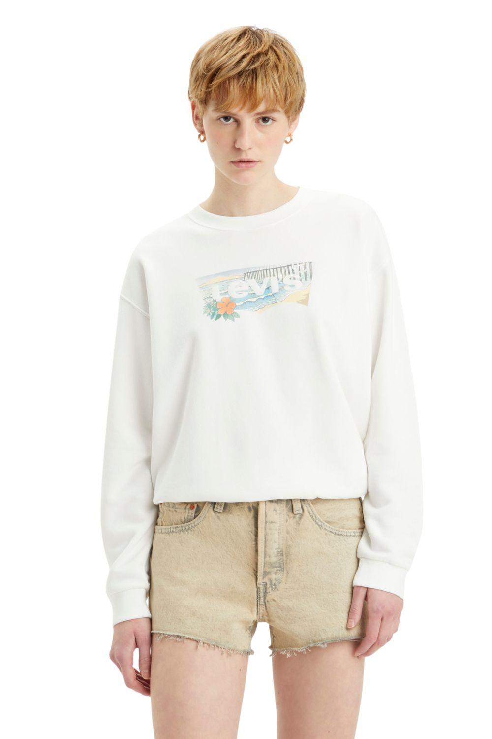 Polerón Mujer Regular Fit Blanco Levis A8800-0005-0