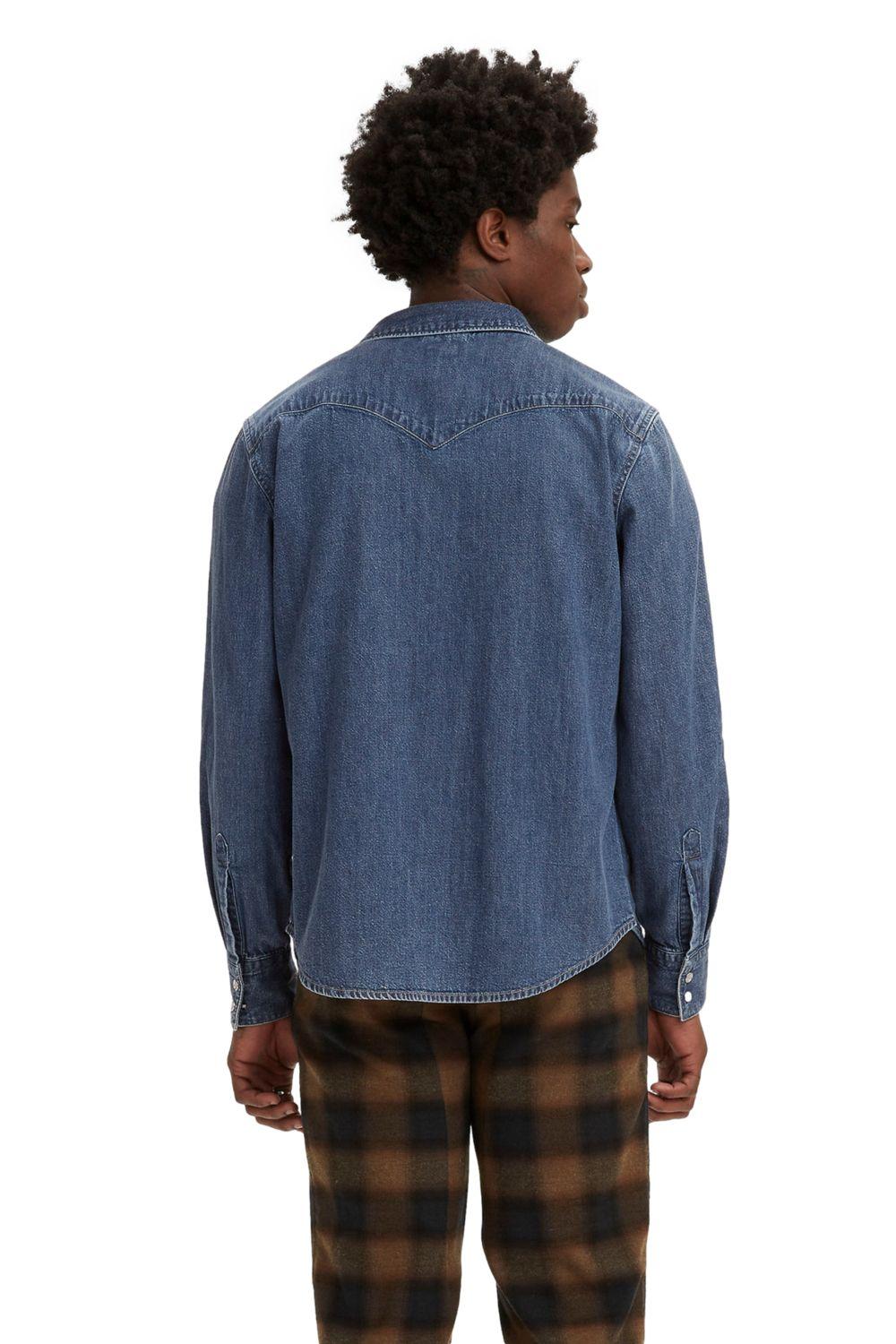 Camisa Hombre Barstow Western Standard Azul Levis 85744-0041-1