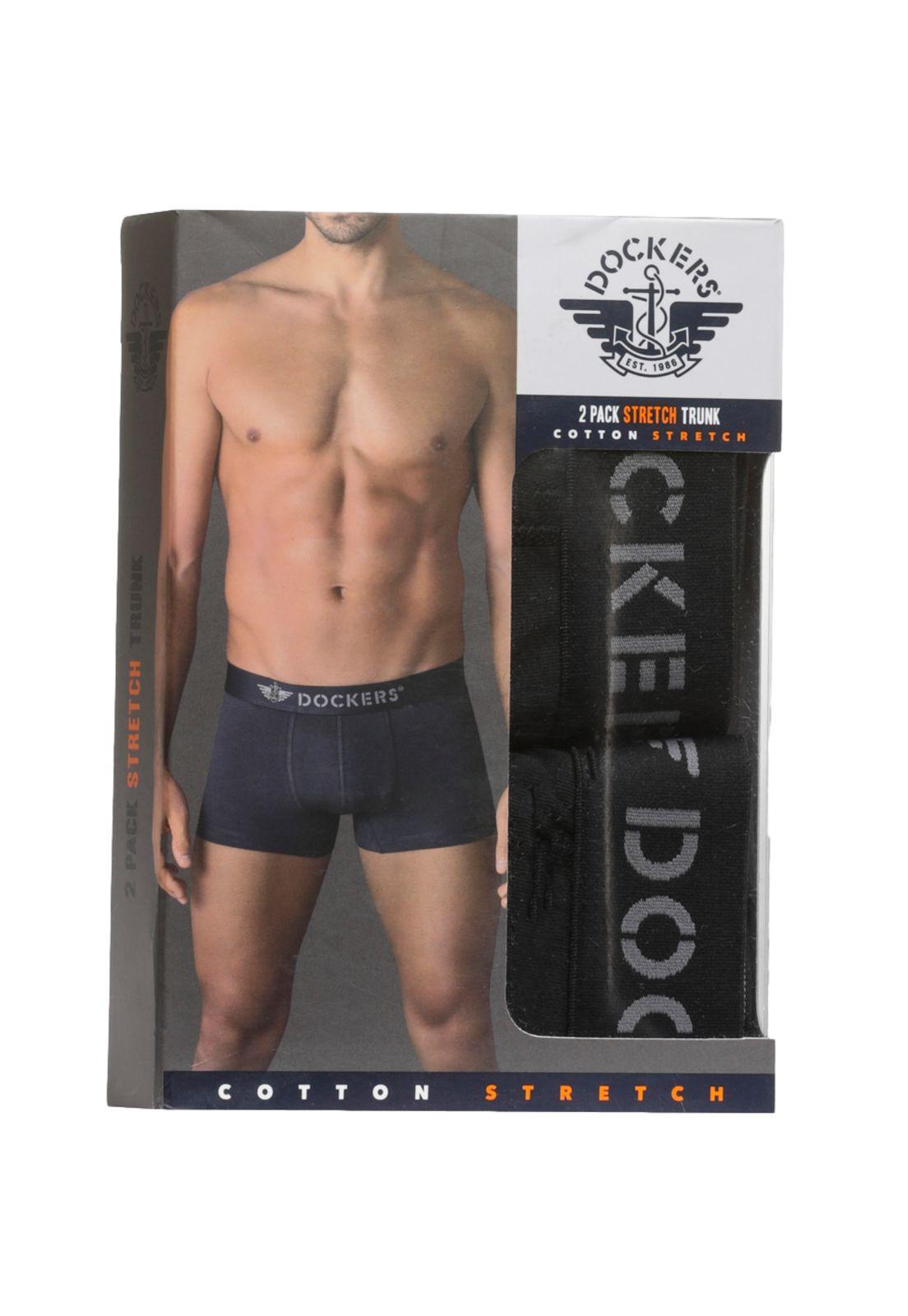 Boxer Trunk Stretch Negro/Negro (2 Pack)-2