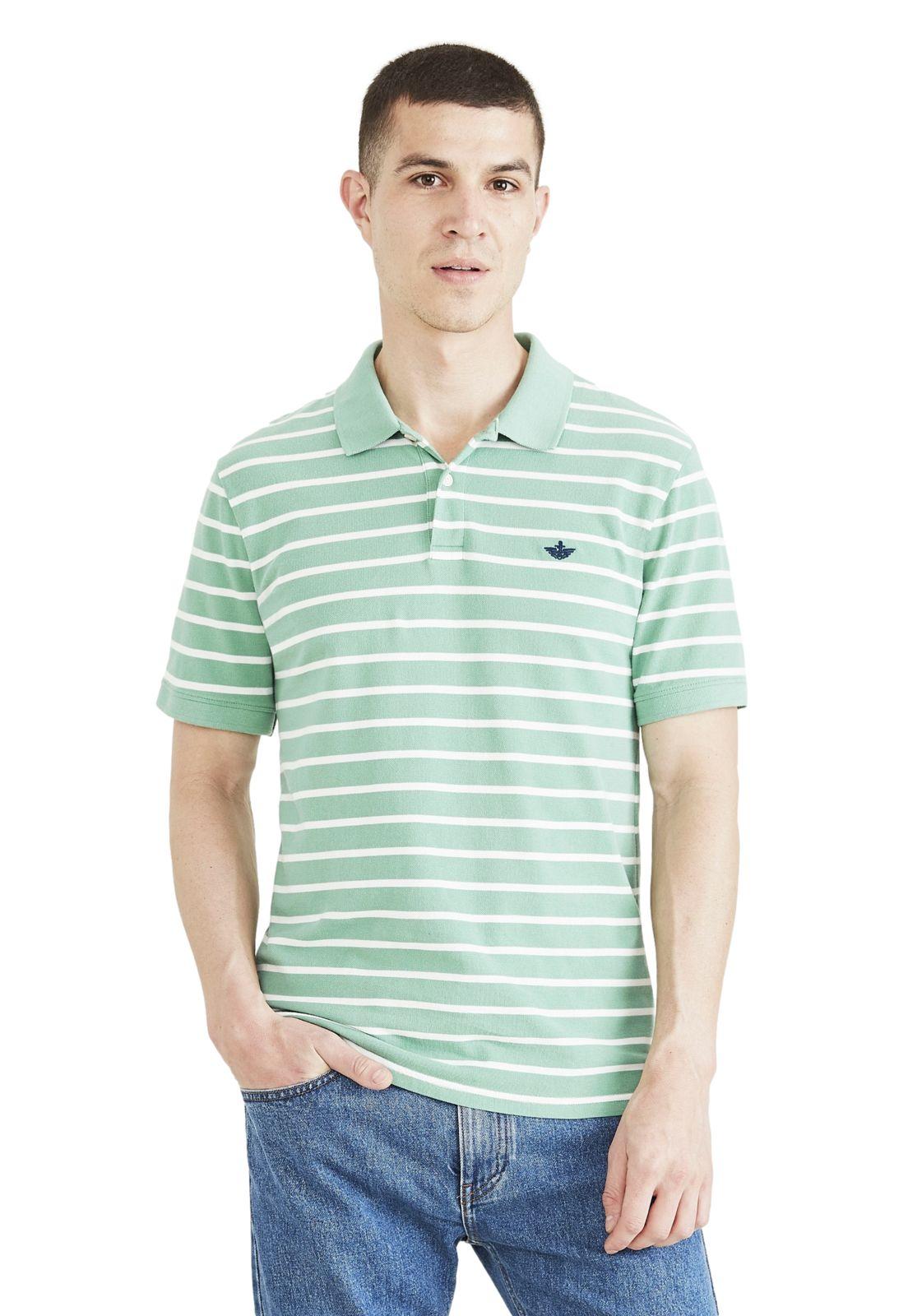 Polera Hombre Polo Rib Collar Slim Fit Malachite A1159-0029-0