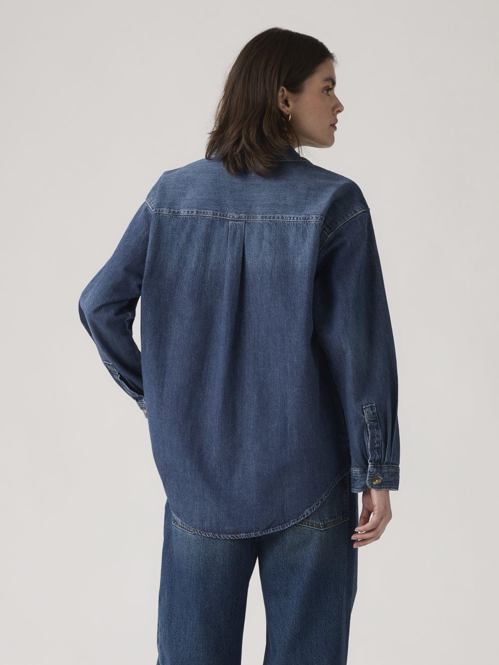 Camisa Mujer Iris Non Denim Shirt Celeste Levis 001SS-0003-2