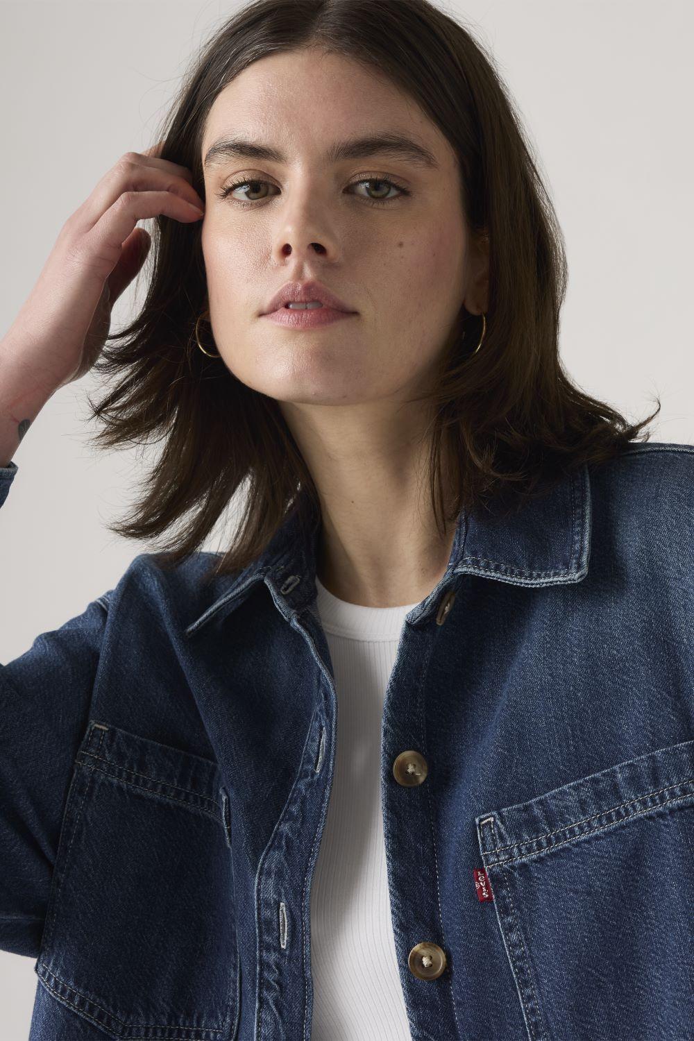 Camisa Mujer Iris Non Denim Shirt Celeste Levis 001SS-0003-3
