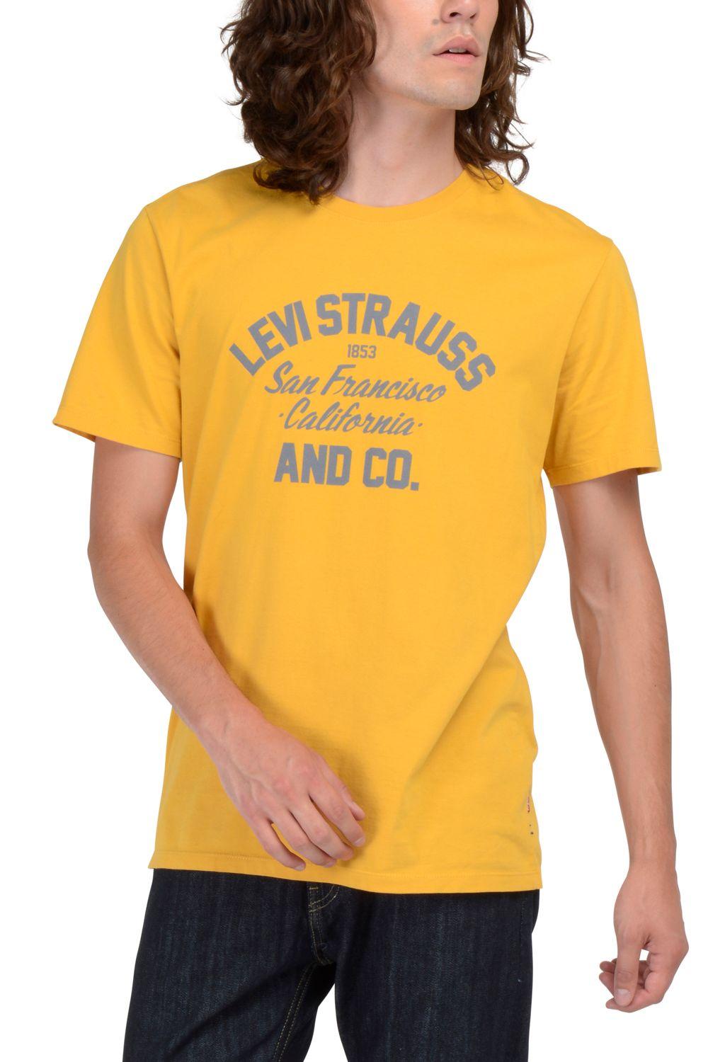 Polera Hombre Gráfica Amarilla Levis 22024-8000-3