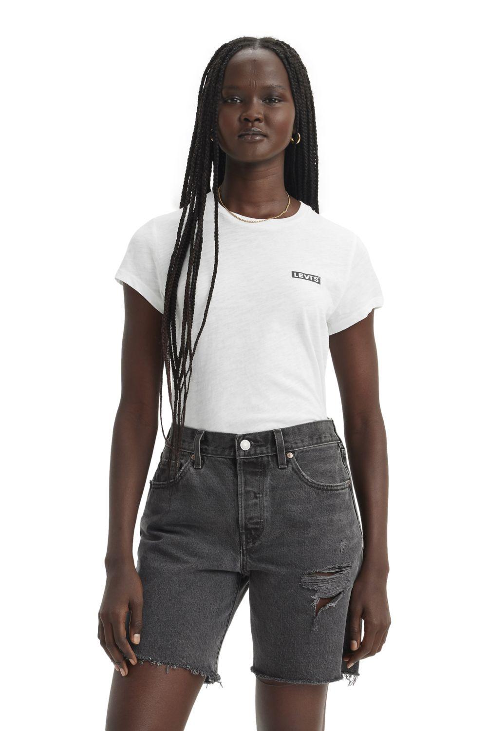 Polera Mujer Regular Fit Box Tab Blanco Levis A6126-0045-0