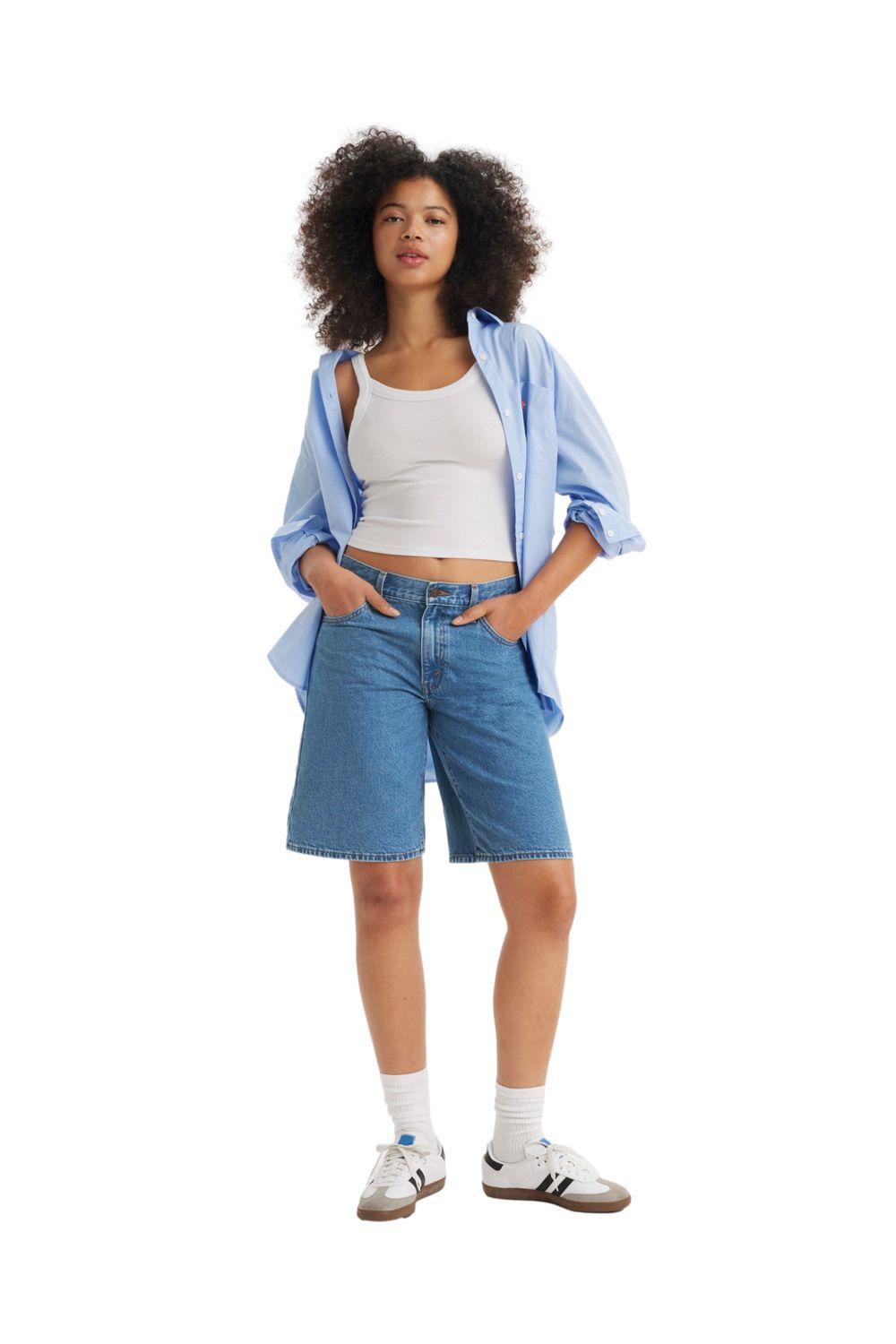 Shorts Mujer Baggy Dad Jort Celeste Levis 000MJ-0001-3