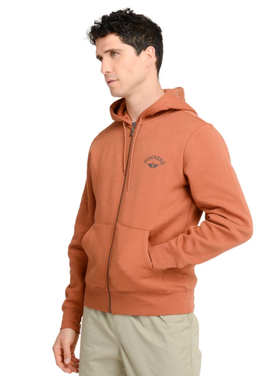 Polerón Hombre Hoodie FZ Regular Fit Café A3149-0008-1