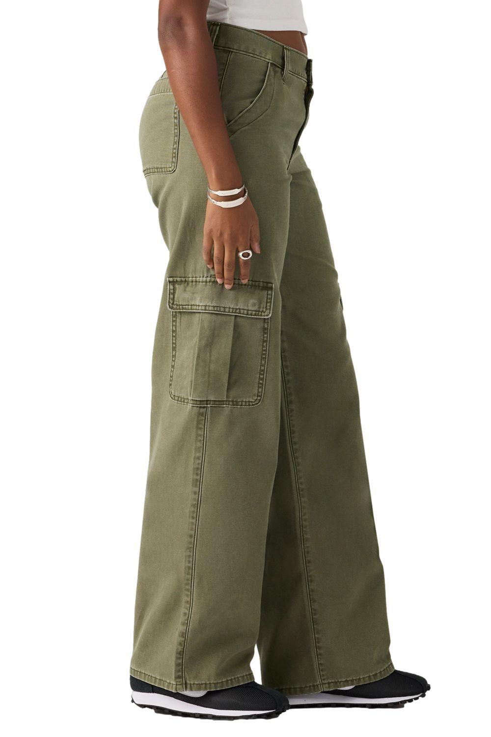 Jeans Mujer Superlow Loose Cargo Verde Levis 005FX-0000-1