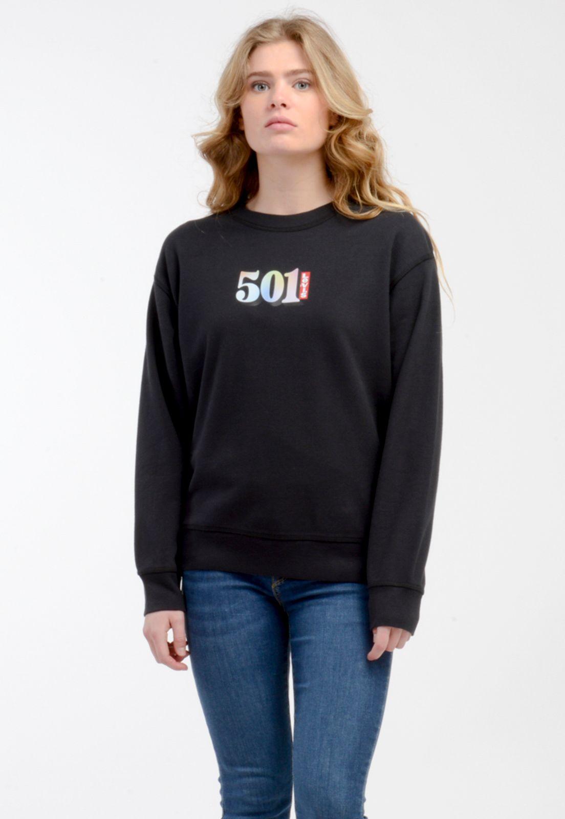Polerón Mujer gráfico Negro Levis 18686-0108-0