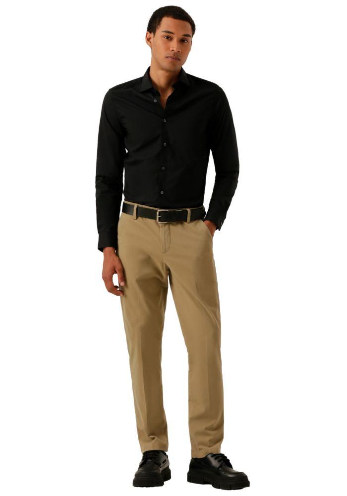Camisa Hombre Crafted Shirt LS Slim Fit Negro A4285-0022-3