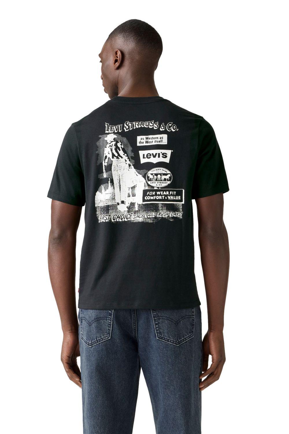 Polera Hombre Graphic Crewneck Tee Negro Levis 22491-1999-1