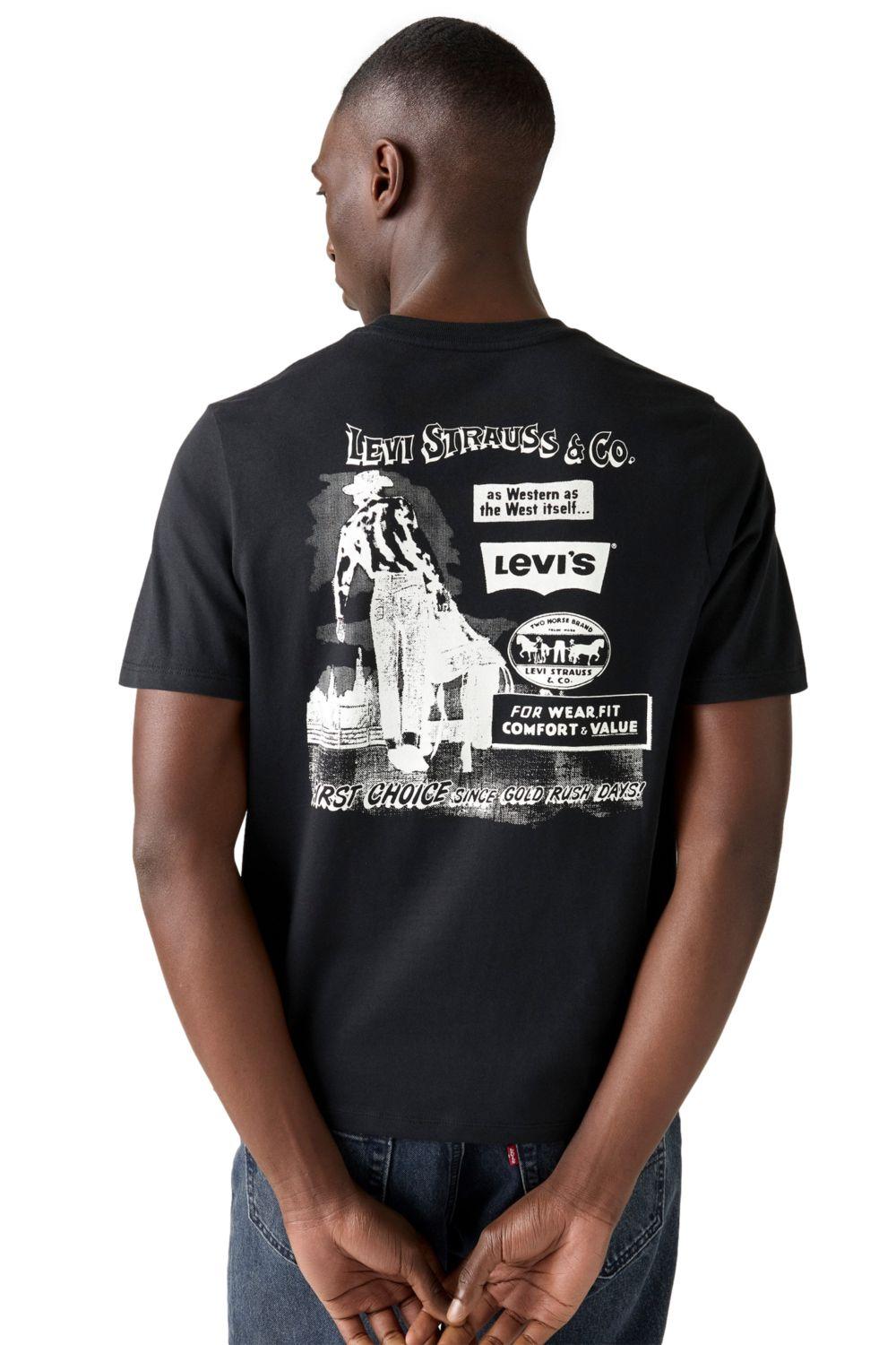 Polera Hombre Graphic Crewneck Tee Negro Levis 22491-1999-2