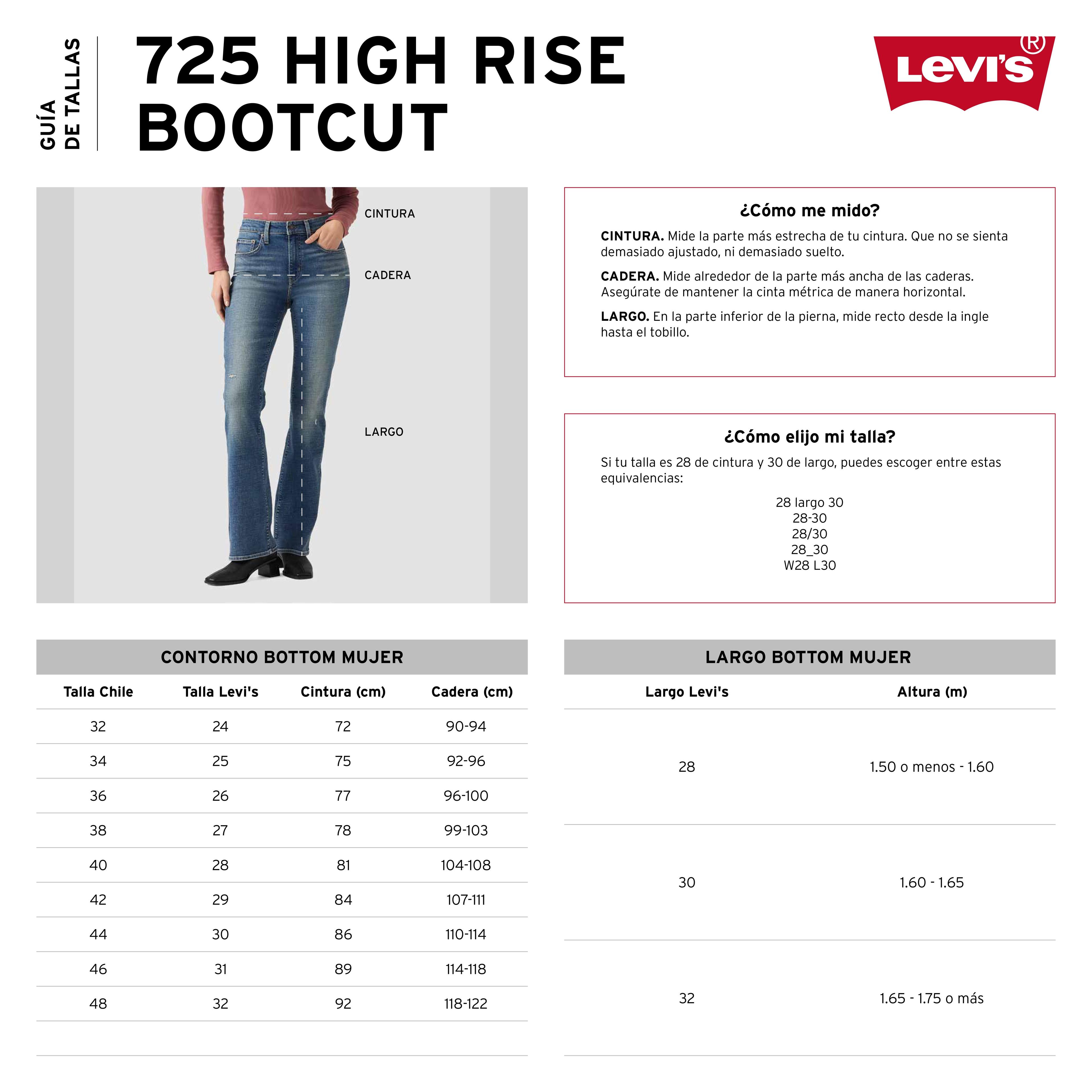 Jeans Mujer 725 High Rise Bootcut Azul Levis 18759-0356-5