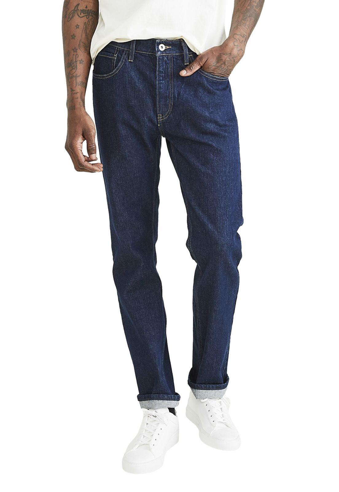 Pantalón Hombre Jean Cut Slim Fit Azul Oscuro 56791-0054-0