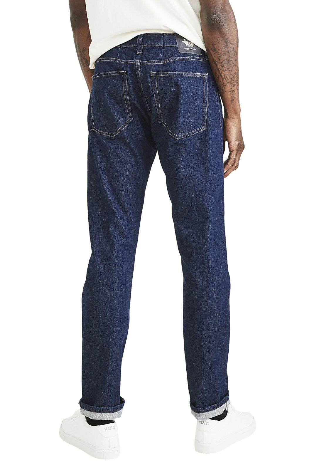 Pantalón Hombre Jean Cut Slim Fit Azul Oscuro 56791-0054-2