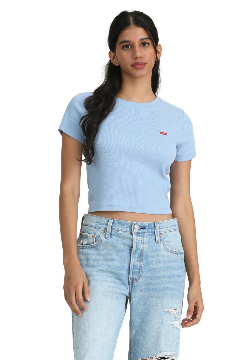 Polera Mujer Sporty Tee Celeste Levis A7419-0019-0