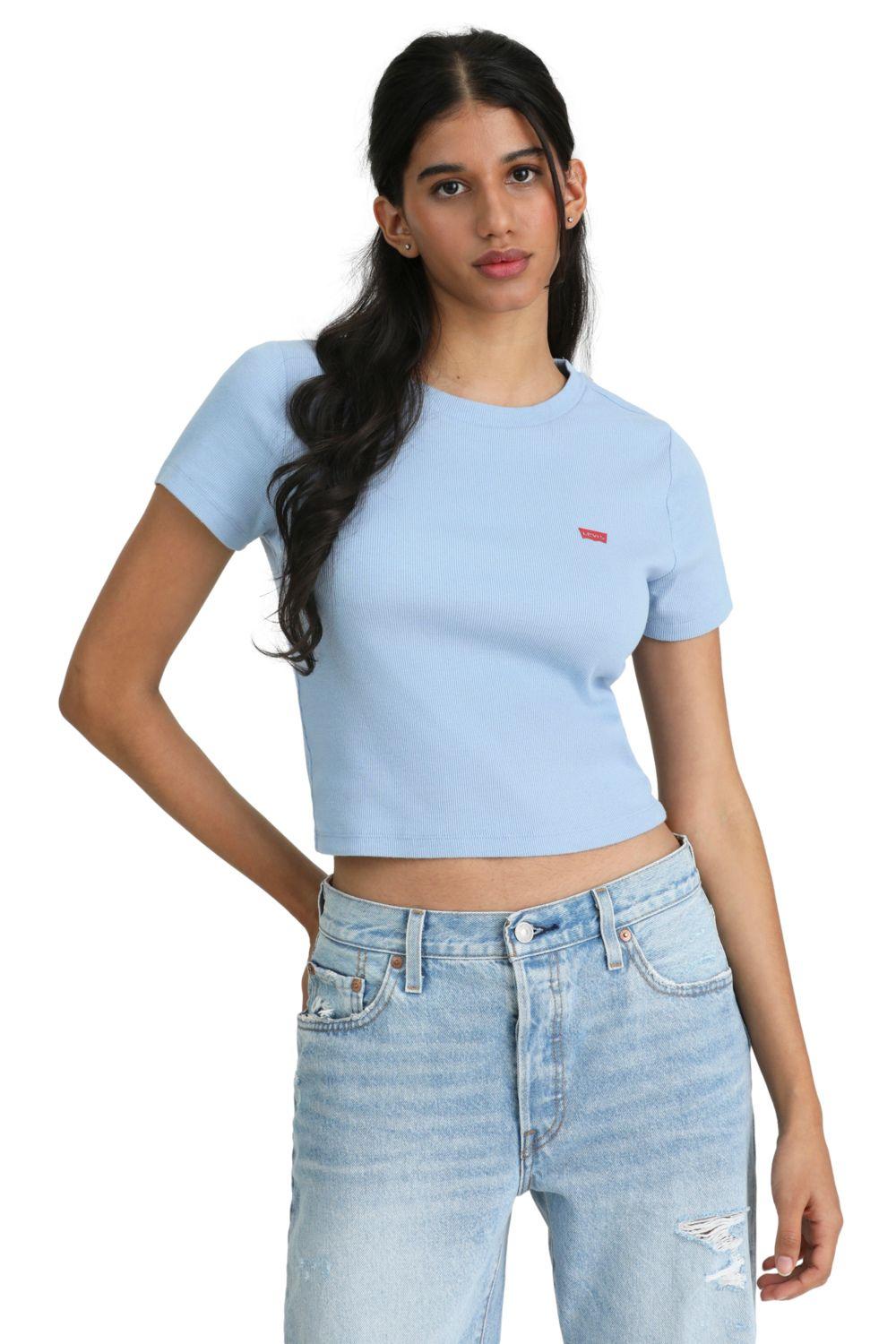 Polera Mujer Sporty Tee Celeste Levis A7419-0019-4