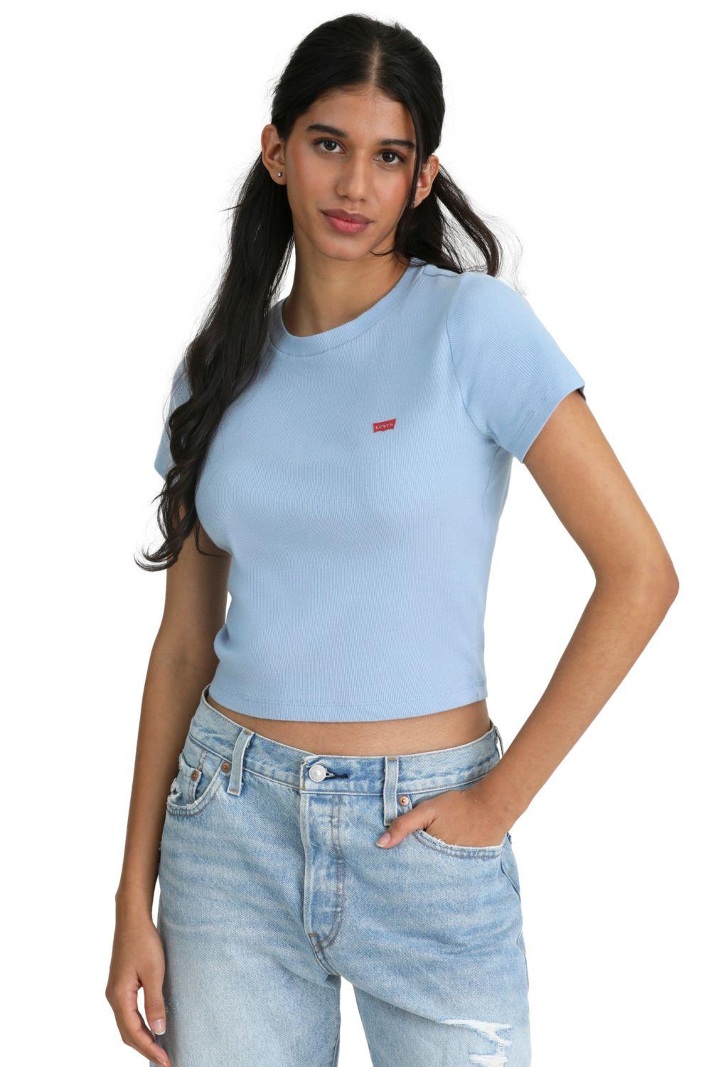 Polera Mujer Sporty Tee Celeste Levis A7419-0019-5
