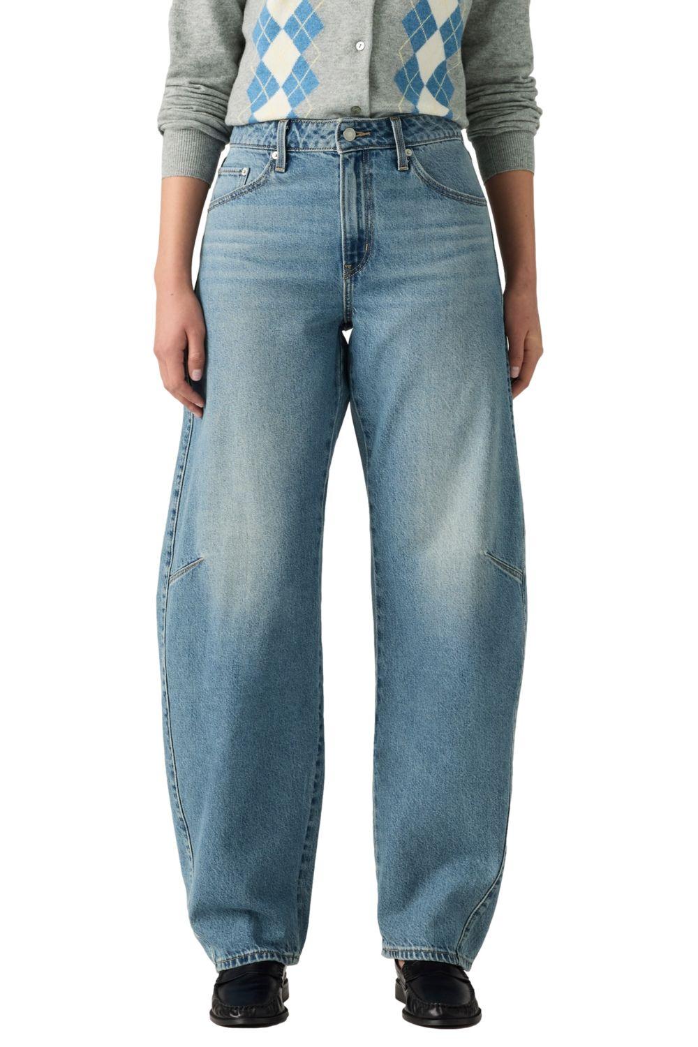 Jeans Mujer Baggy Dad Barrel Celeste Levis 0039A-0002-0