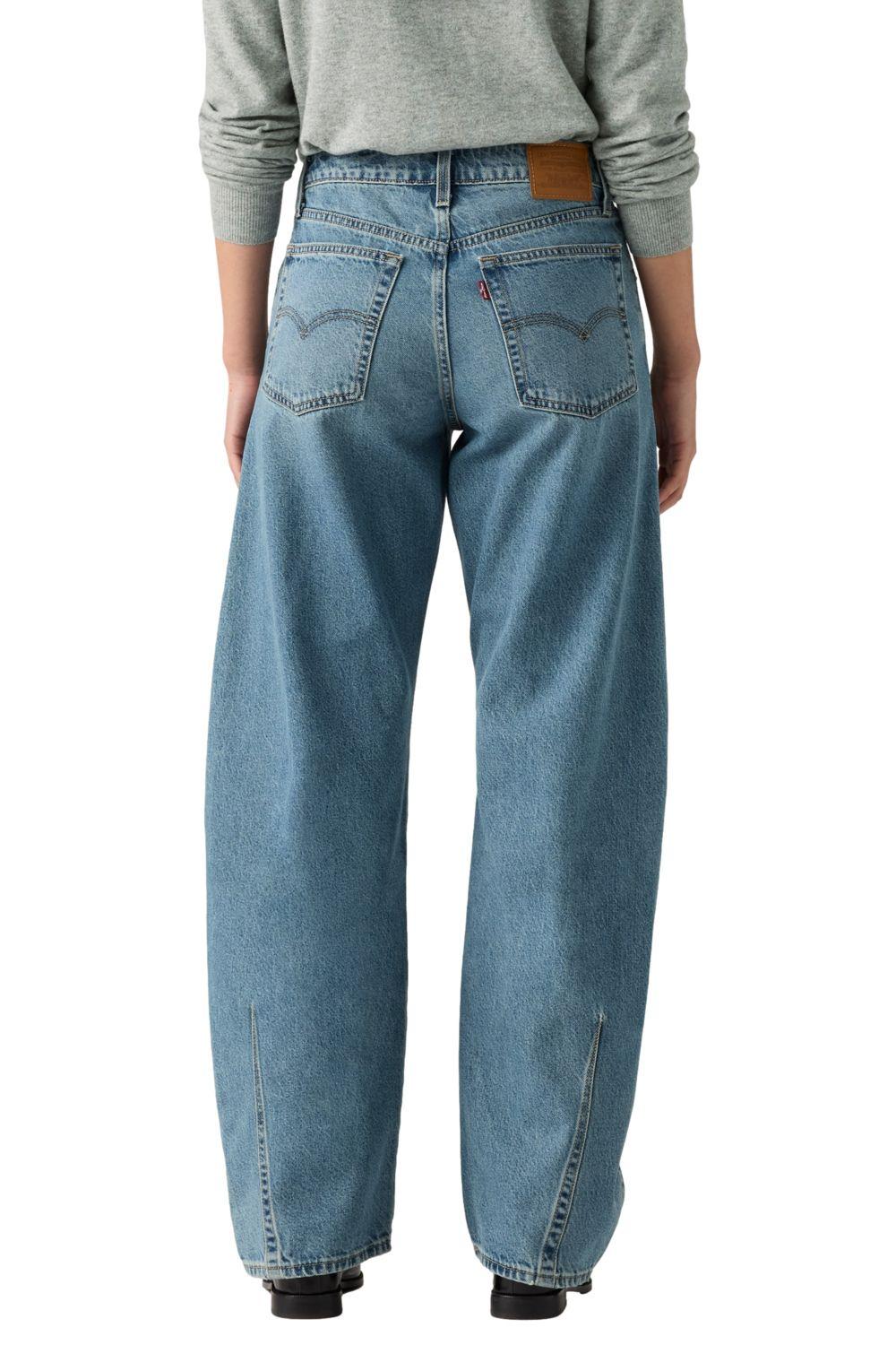 Jeans Mujer Baggy Dad Barrel Celeste Levis 0039A-0002-2