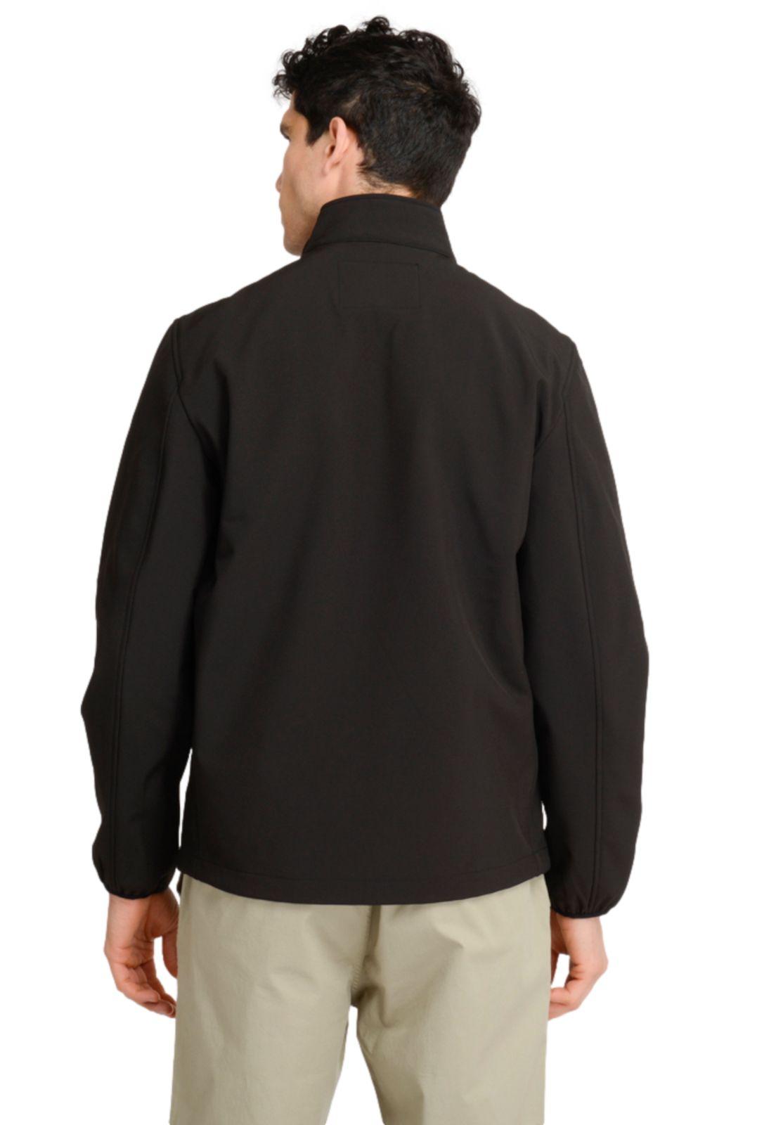Chaqueta Hombre Softshell Slim Fit Negro-2