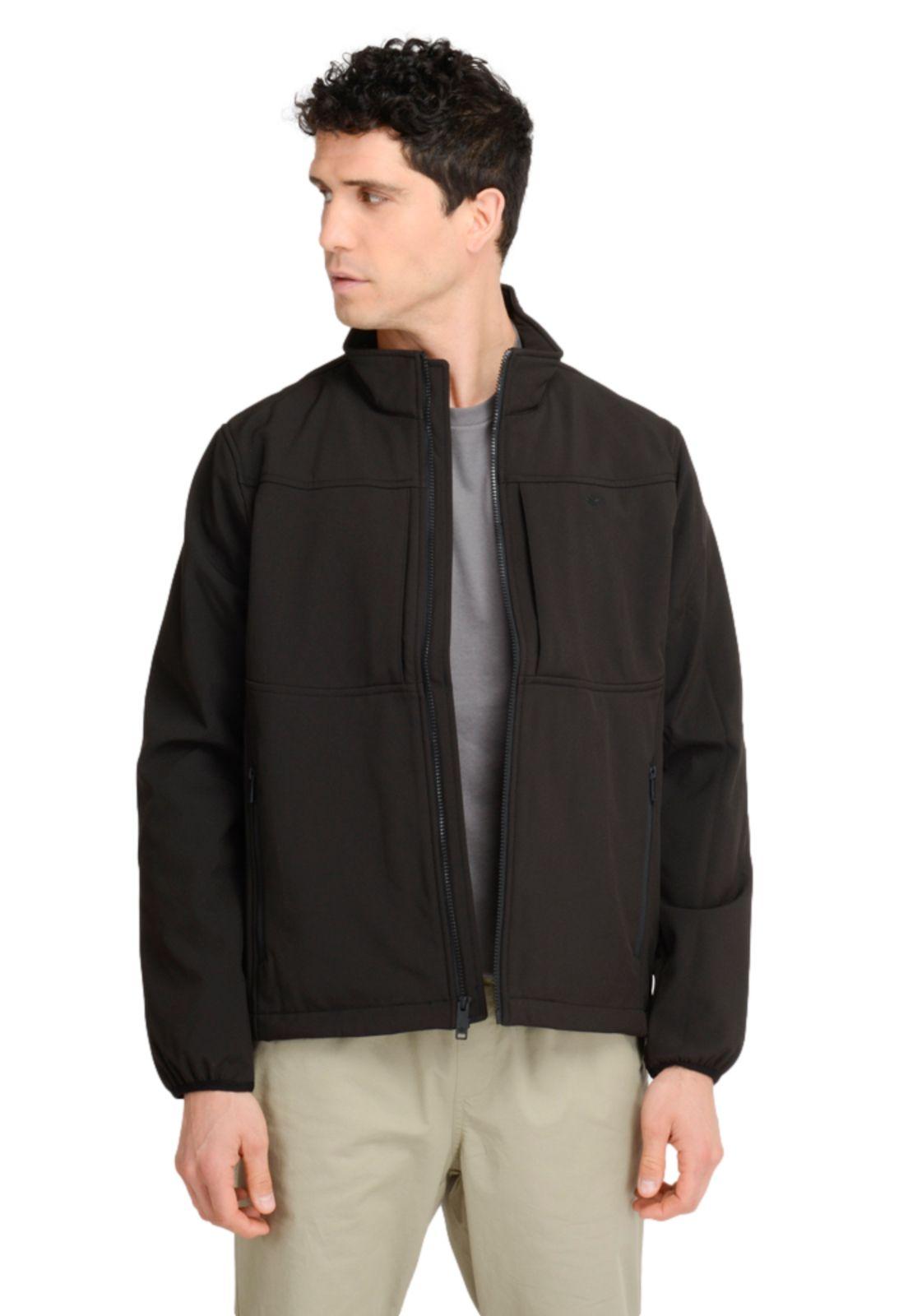 Chaqueta Hombre Softshell Slim Fit Negro-0