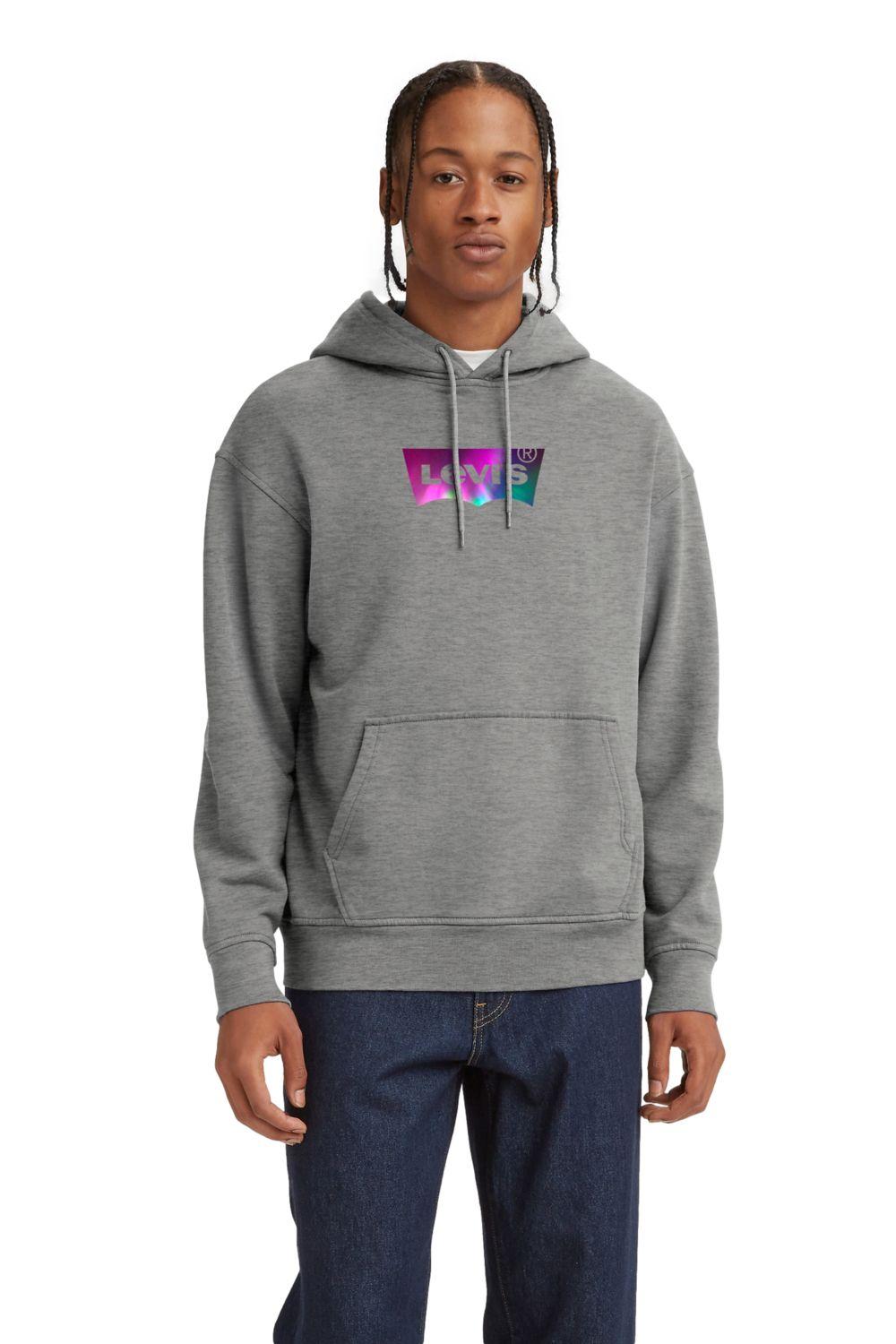 Polerón Hombre Relaxed Fit Liso Gris Levis 38479-0124-0