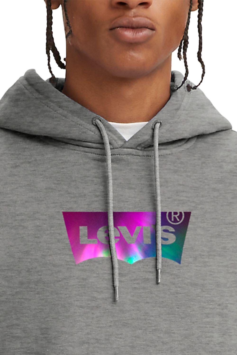 Polerón Hombre Relaxed Fit Liso Gris Levis 38479-0124-2