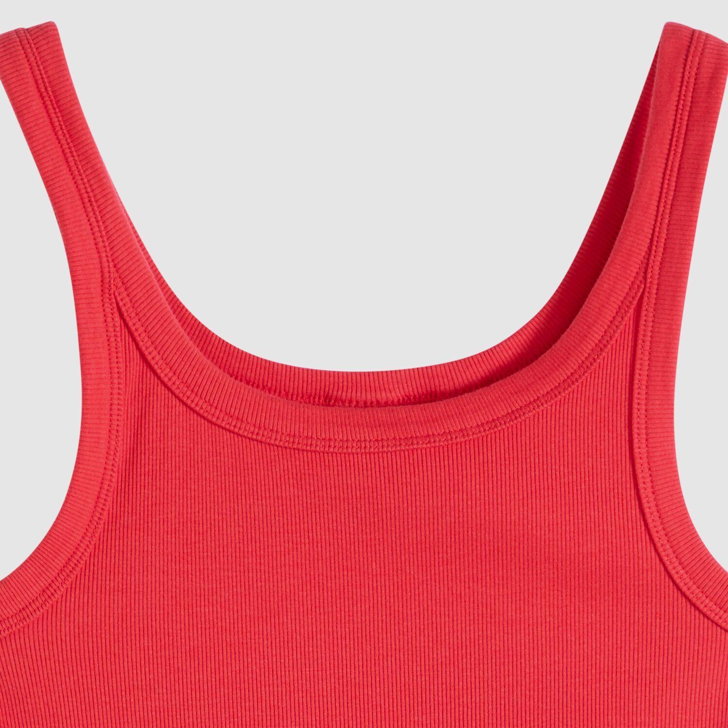 Polera Mujer Essential Ribbed Tank Rojo Levis 005IN-0007-4