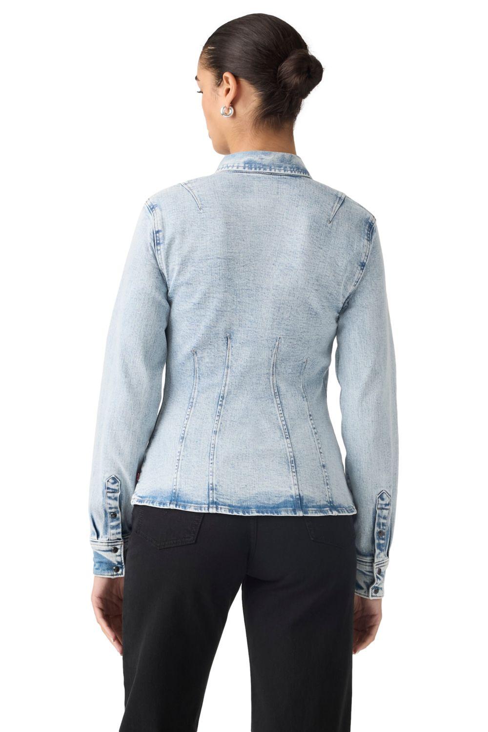 Blusa Mujer Shaped Shirt Azul Levis 003PC-0002-1