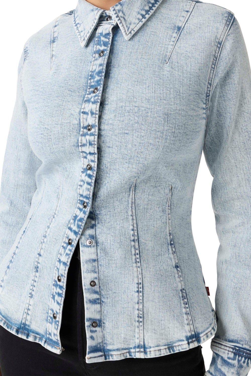 Blusa Mujer Shaped Shirt Azul Levis 003PC-0002-3