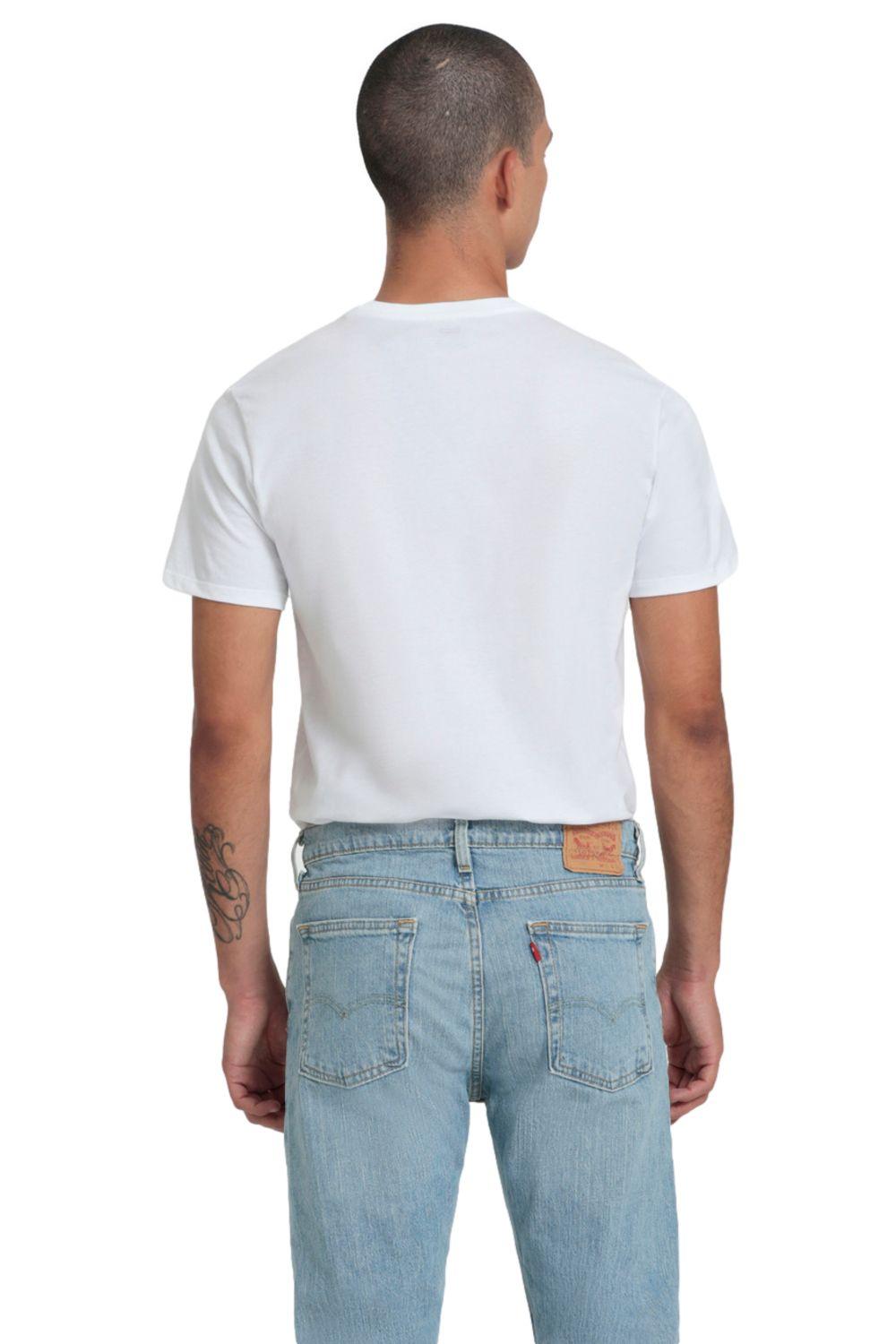 Polera Hombre Graphic Logo Batwing Blanca Levis 17783-0349-2