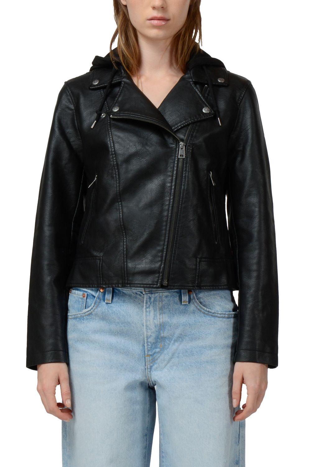 Chaqueta Mujer Biker Gorro Negro Levis 59544-0359-0