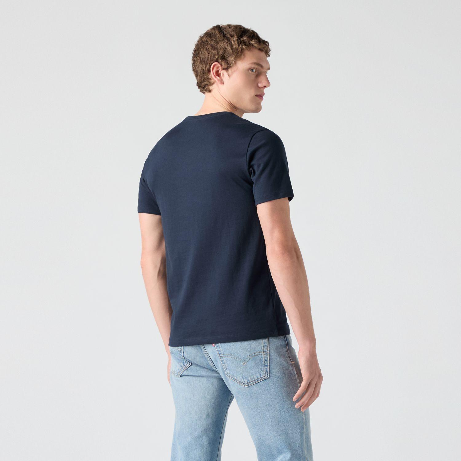 Polera Hombre Regular Fit Mini Logo Azul Levis 56605-0017-1